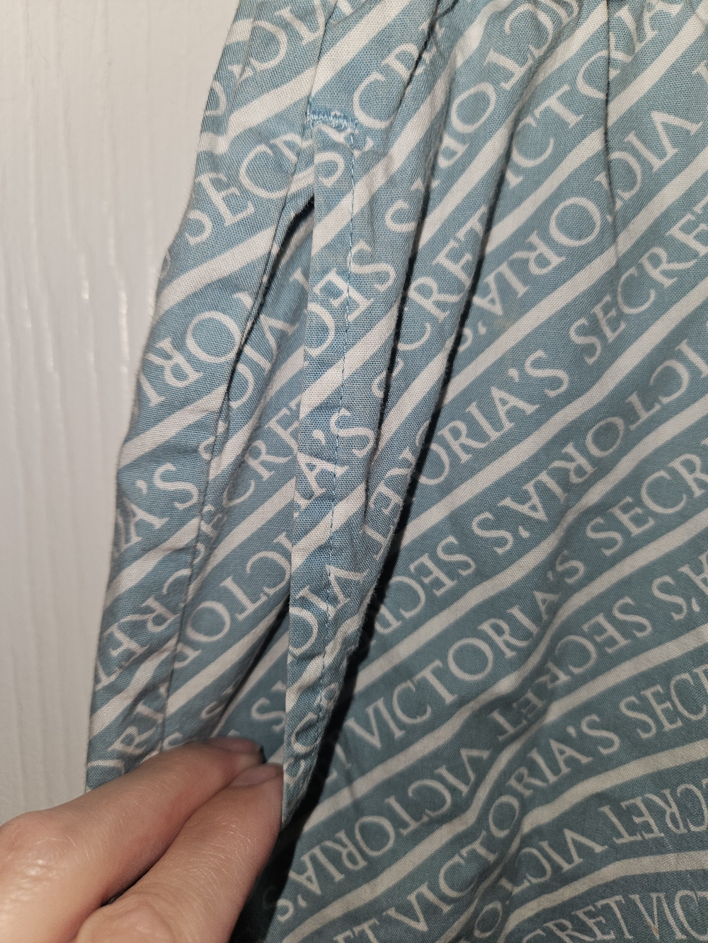 Victoria's Secret Light Teal Logo Lounge Pants - Picture 3 of 4